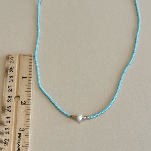 Boho beaded necklace N1335 - Picture 4 of 4